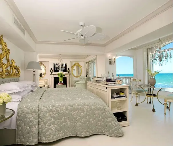 Sea-facing room at The Oyster Box