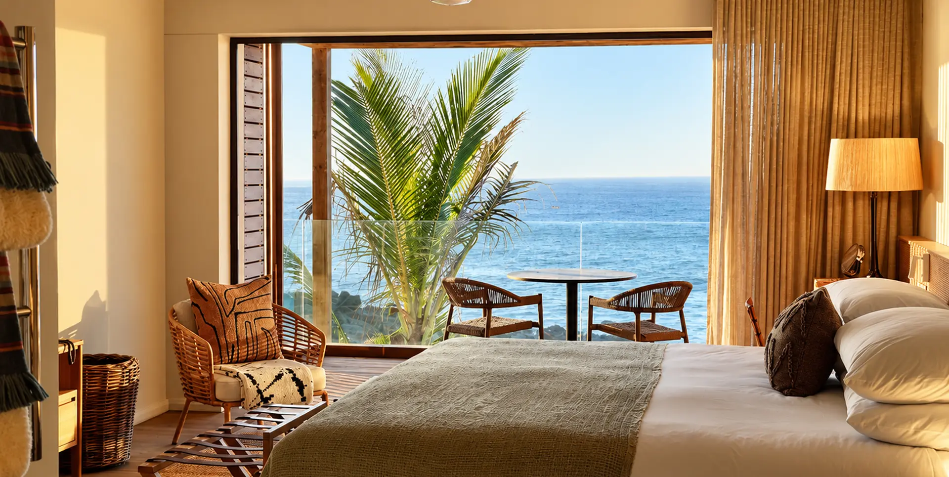Ocean View Room with floor-to-ceiling windows